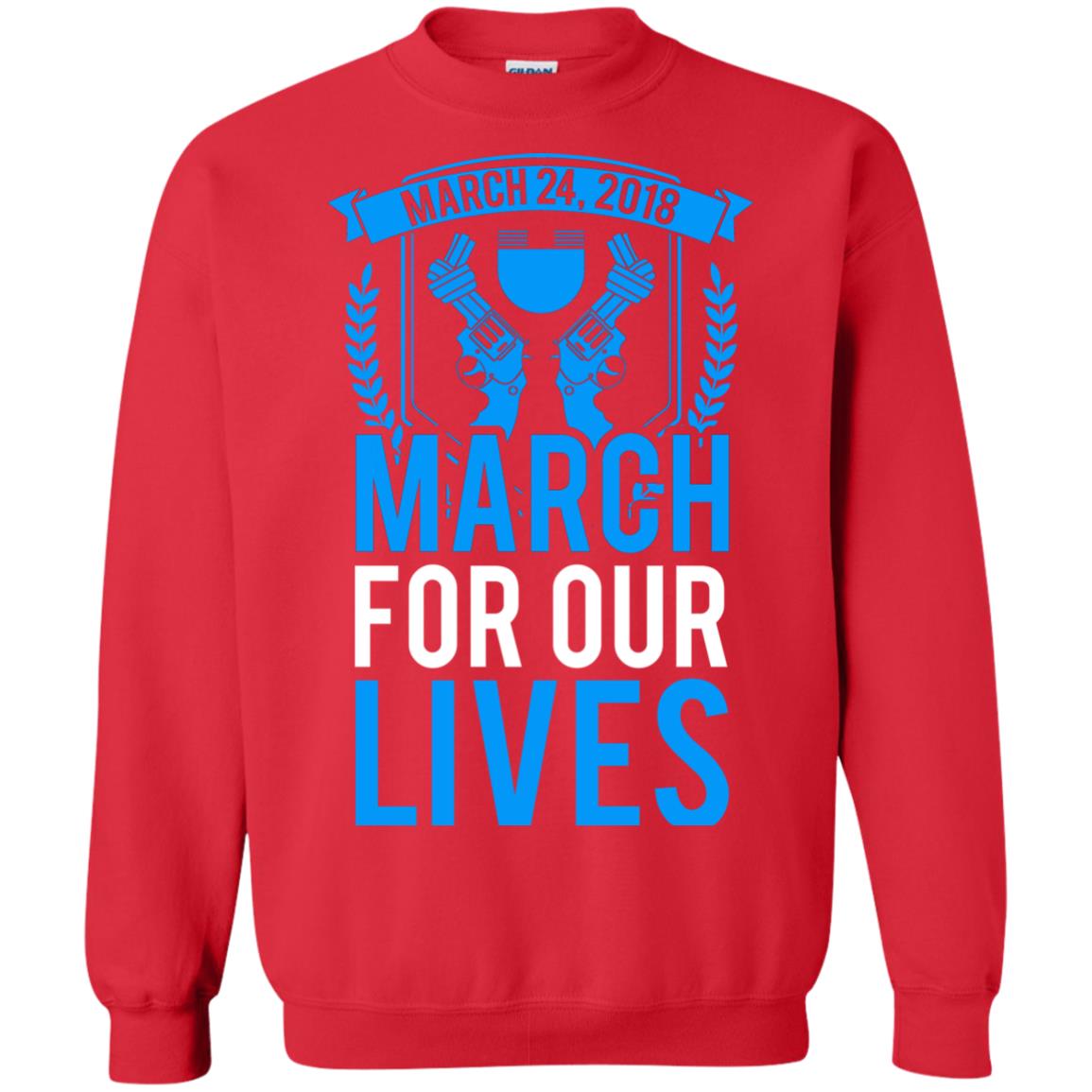 Anti Gun T-shirt March For Our Lives March 24 2018 Red