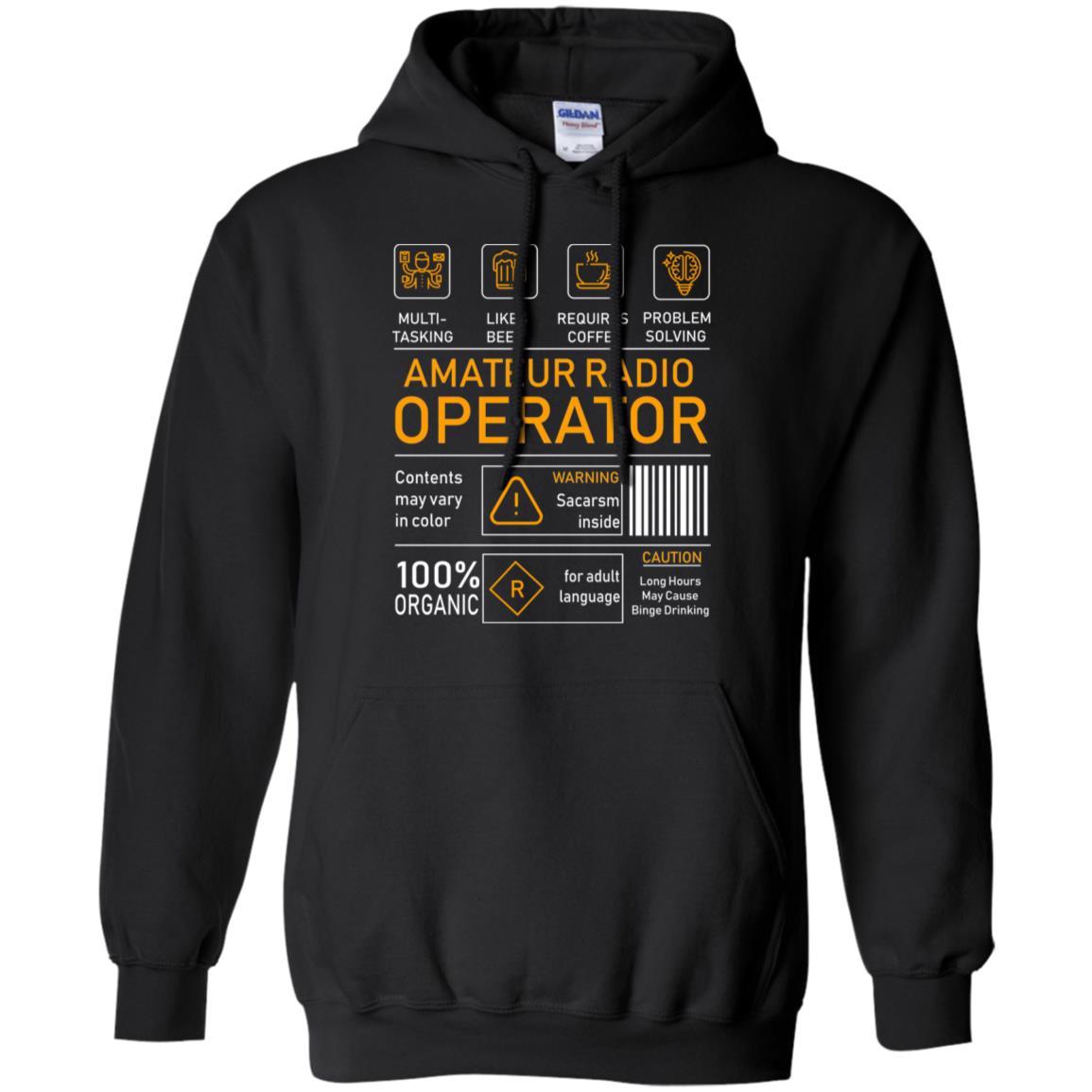 Amateur Radio Operator Gift Shirt Black