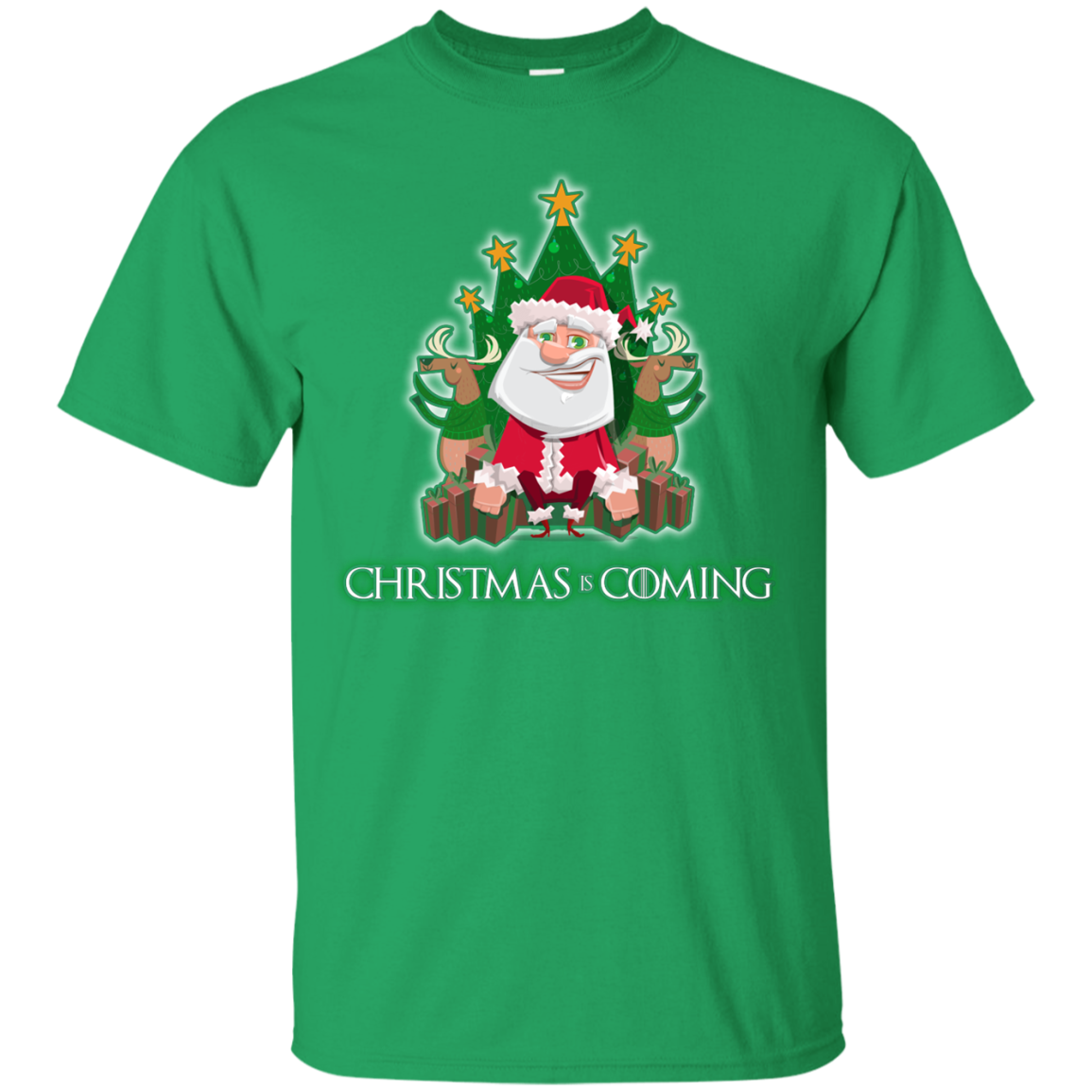Christmas Is Coming T-shirt Irish Green