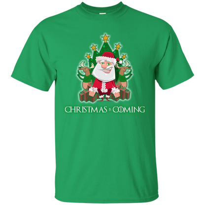 Christmas Is Coming T-shirt Irish Green