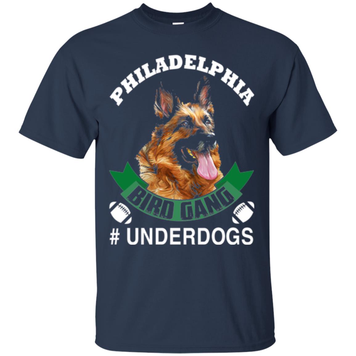 Football Lover T-shirt Philadelphia Bird Gang Underdogs 2018 Navy