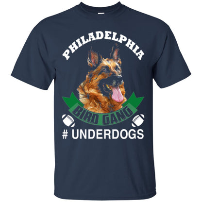 Football Lover T-shirt Philadelphia Bird Gang Underdogs 2018 Navy