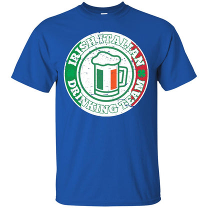 Irish Italian Drinking Team Italy Flag St Patrick_s Day T-shirt Royal