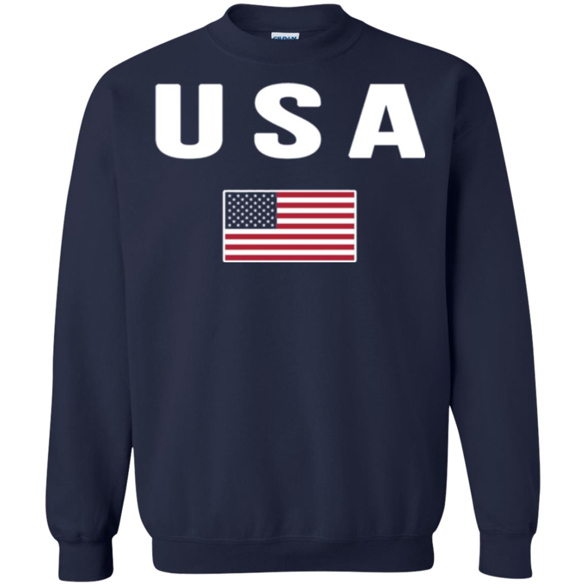American Flag Us America United States T-shirt Navy