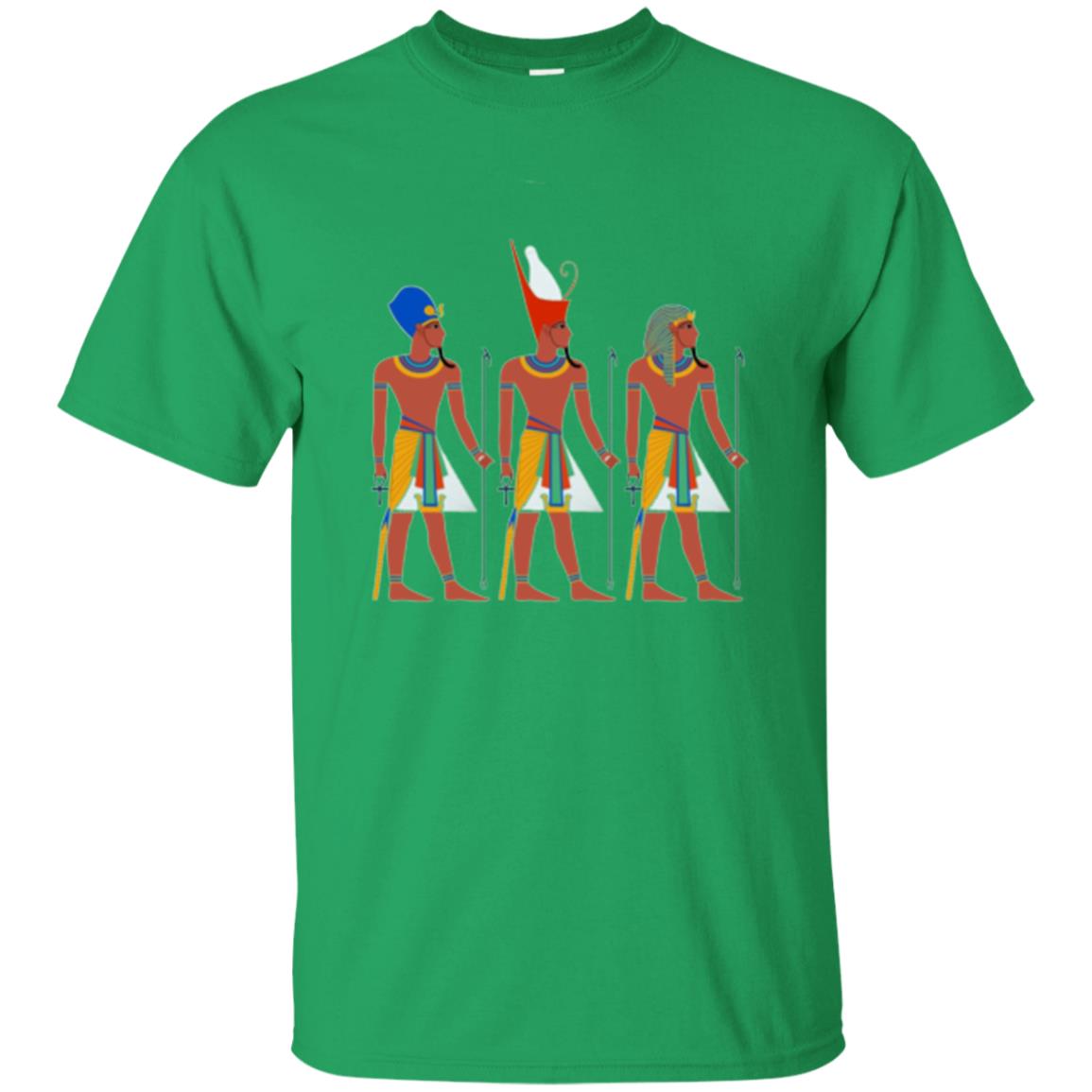 Ancient Egypt Pharaoh Art T-shirt Irish Green