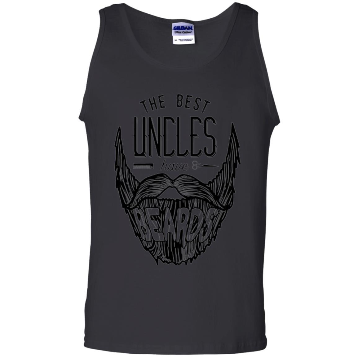 Funny Uncle T-shirt The Best Uncles Have Beards Black