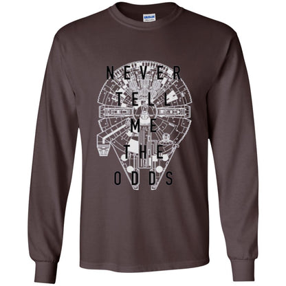 Film T-shirt Falcon Never Tell Me The Odds T-shirt Dark Chocolate