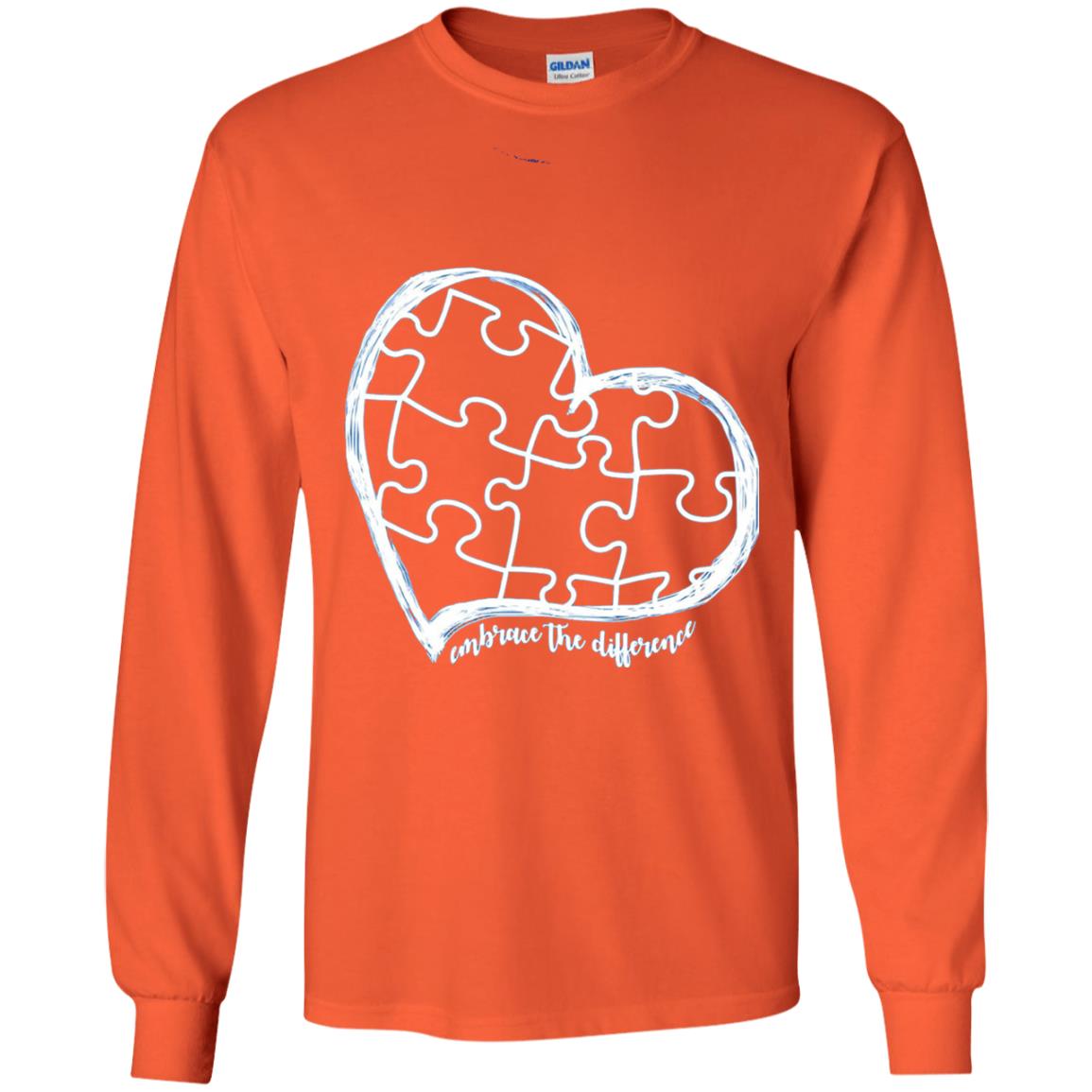 Autism Awareness Shirt Embrace Differences Orange