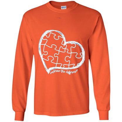 Autism Awareness Shirt Embrace Differences Orange