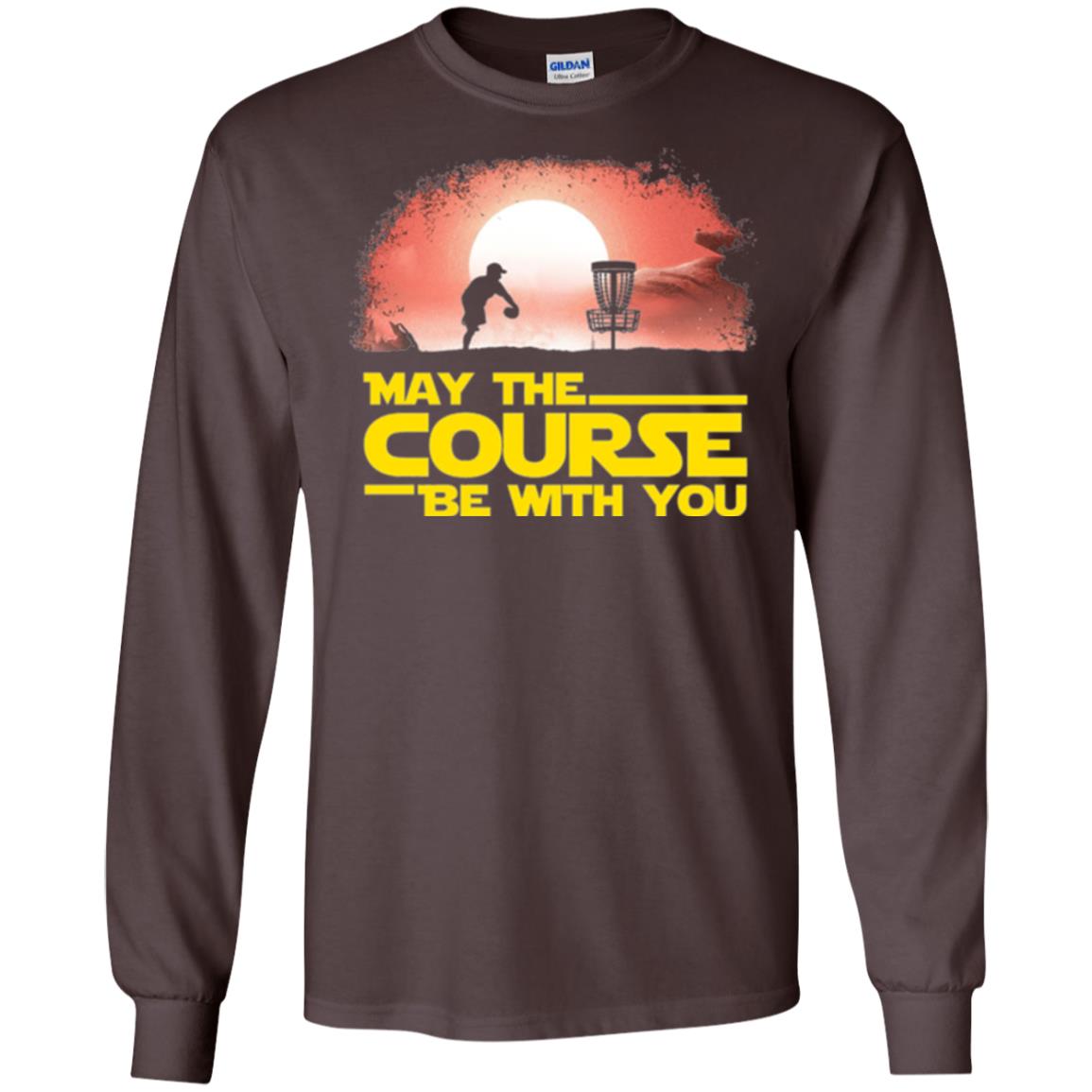 May The Course Be With You T-shirt Dark Chocolate