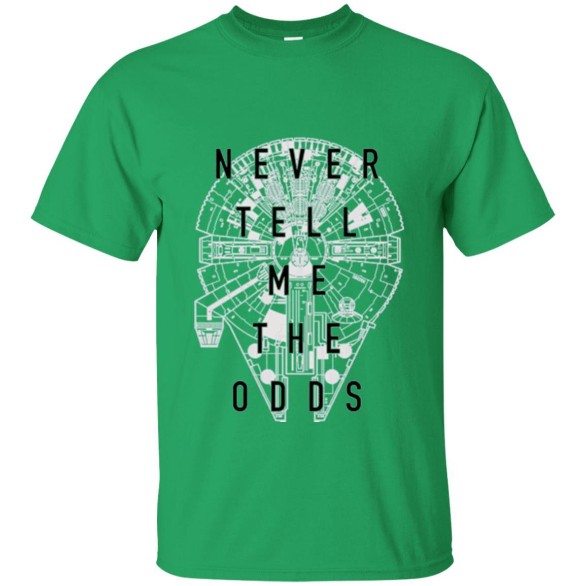 Film T-shirt Falcon Never Tell Me The Odds T-shirt Irish Green