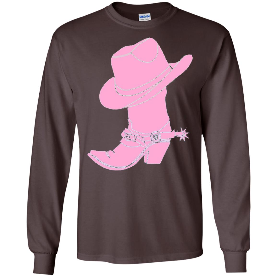 Cowgirl Boots Western Wear T-shirt Dark Chocolate