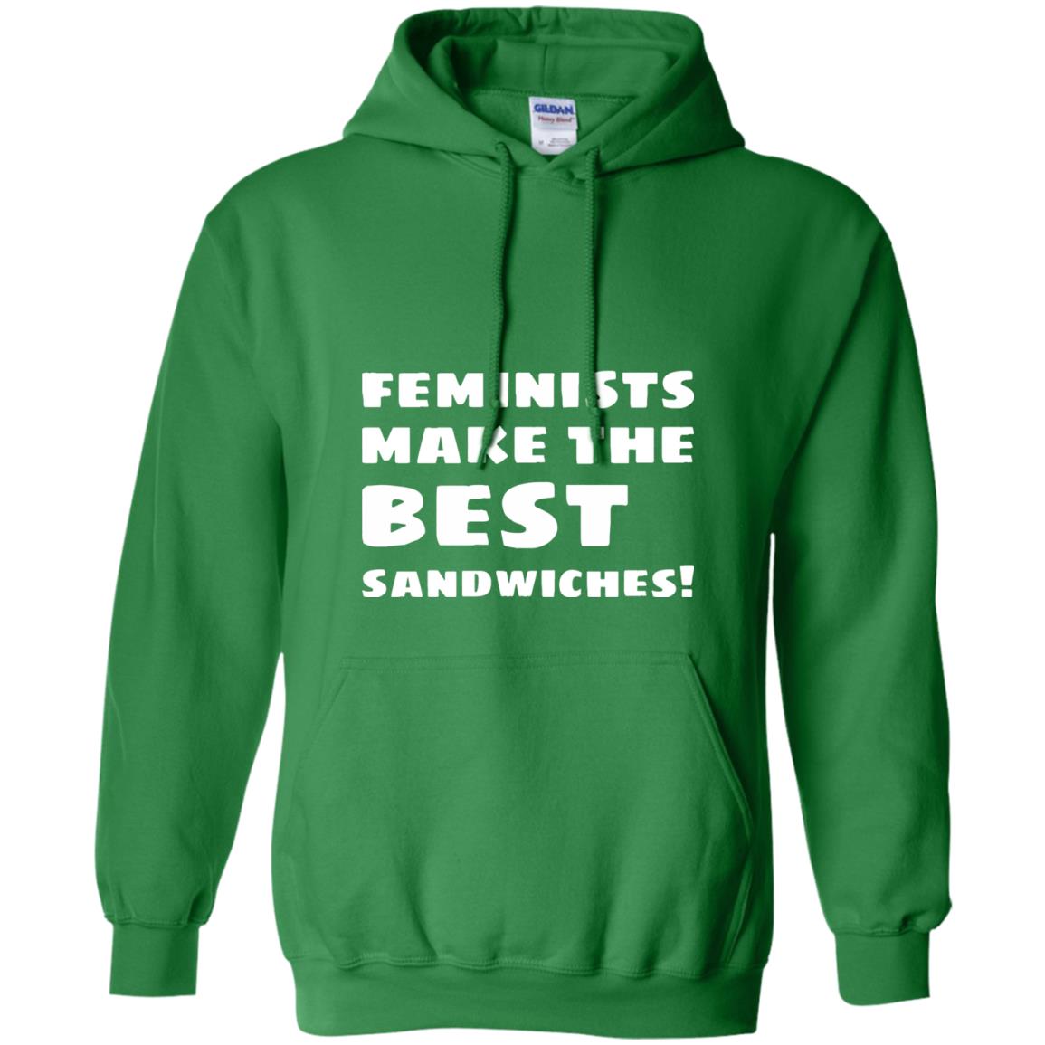 Feminists Make The Best Sandwiches Conversation T-shirt Irish Green