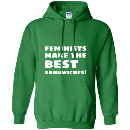 Feminists Make The Best Sandwiches Conversation T-shirt Irish Green