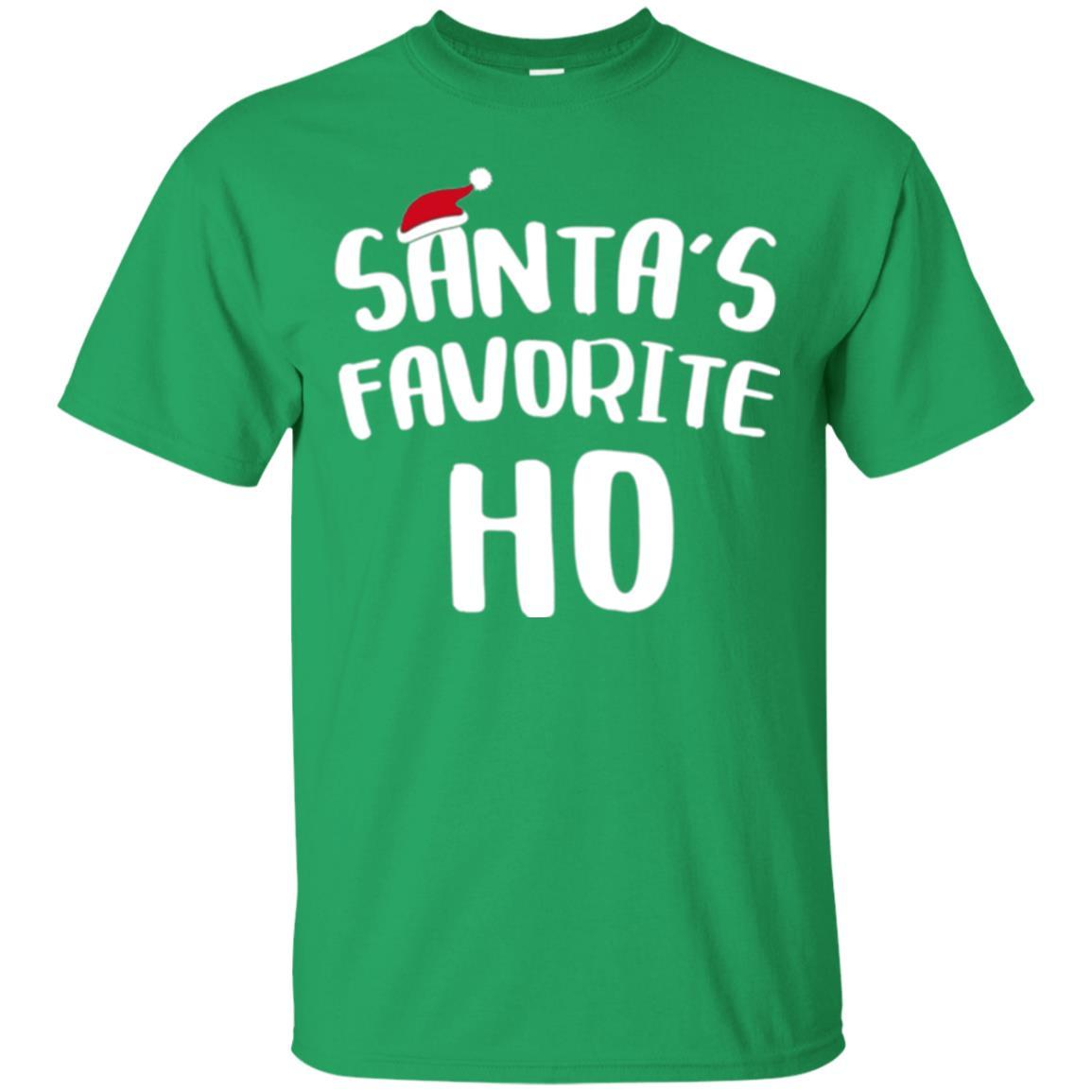 Christmas T-shirt Santa's Favorite Ho T-shirt Irish Green