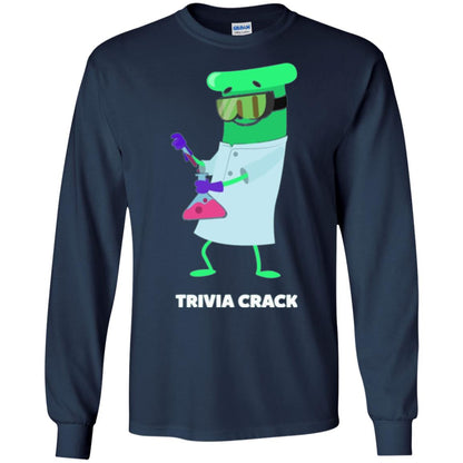 Cute Trivia Crack Scientist Al T-shirt Navy