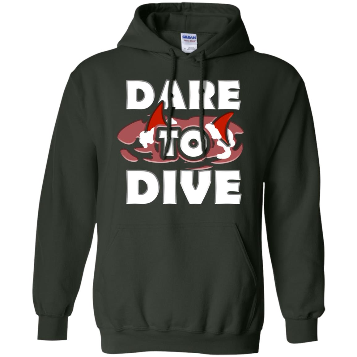 Every Day Of Dare To Dive Shark T-shirt 2018 Forest Green