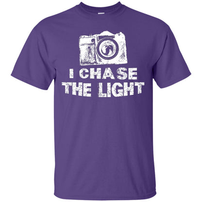 Photographer T-shirt I Chase The Light Purple