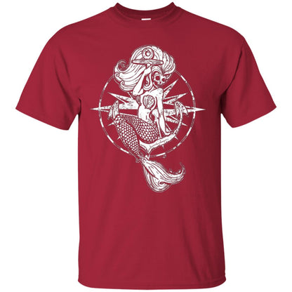 Mermaid Lover T-shirt Skull Mermaid Cardinal