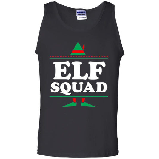 Christmas T-shirt Elf Squad Holiday Family Group Matching Black