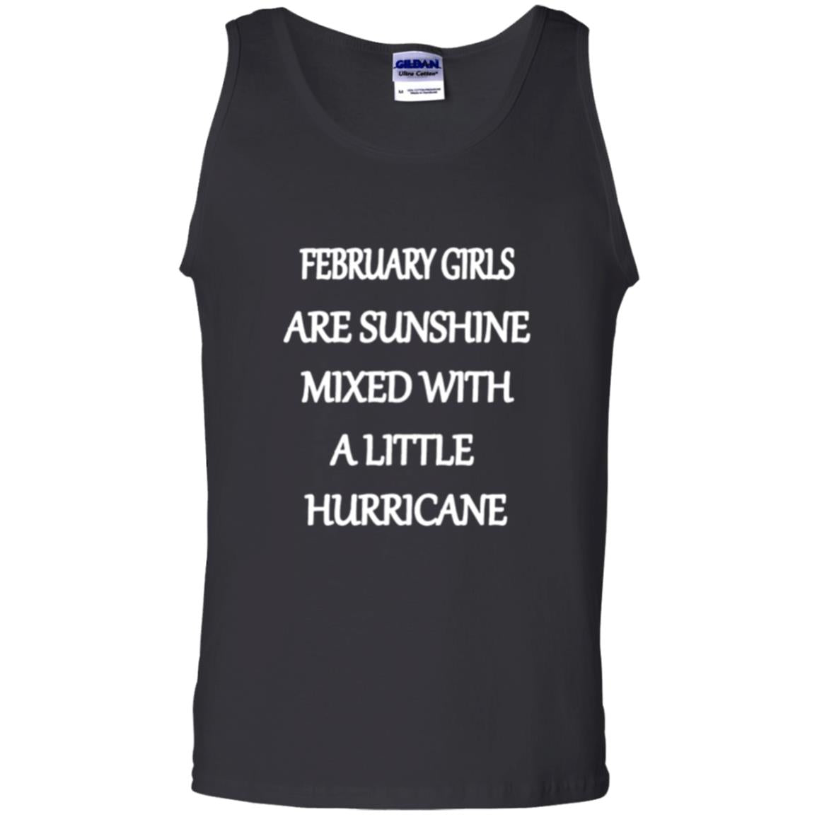 February Girls Are Sunshine Mixed With A Little Hurricane T-shirt Black