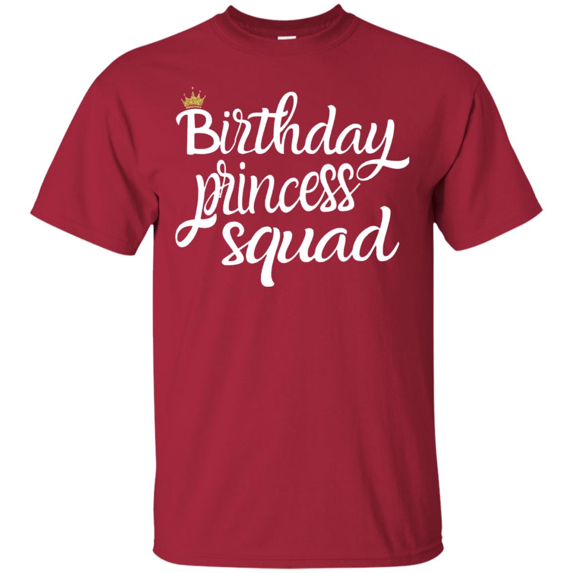Birthday T-shirt Princess Squad Cardinal