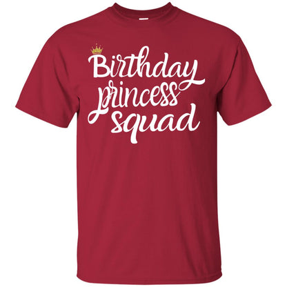 Birthday T-shirt Princess Squad Cardinal