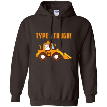 Type 1 Tough Bulldozer Diabetic Diabetes T-shirt Dark Chocolate