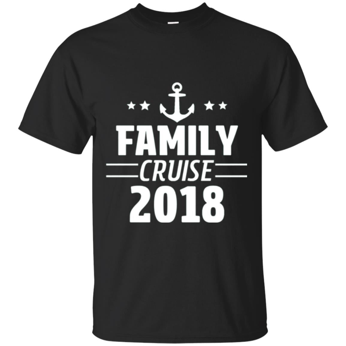 Family Cruise Vacation 2018 T-shirt Black