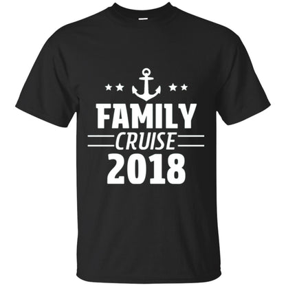 Family Cruise Vacation 2018 T-shirt Black