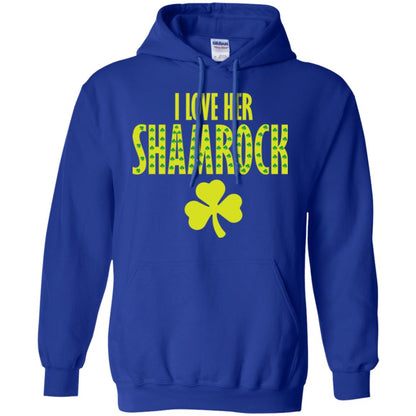 St. Patrick's Day T-shirt I Love Her Shamrock Royal