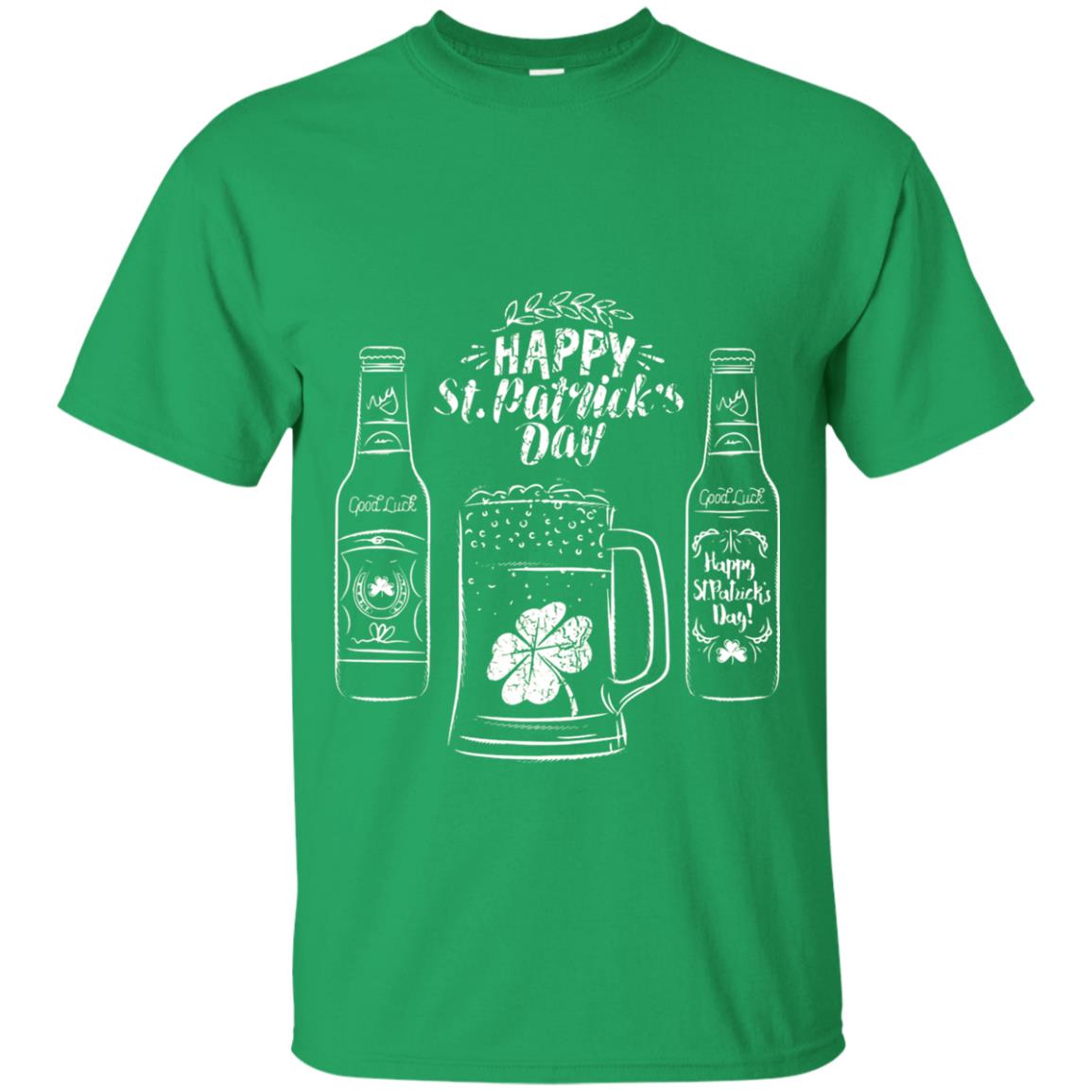 Happy St. Patrick_s Day Drinking Beer St Patrick_s Day T-shirt Irish Green