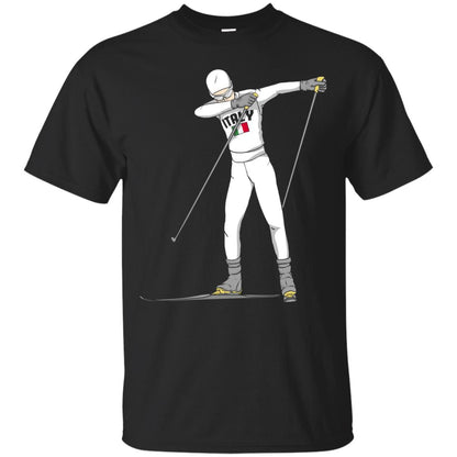Italy Dabbing Skier Shirt Black
