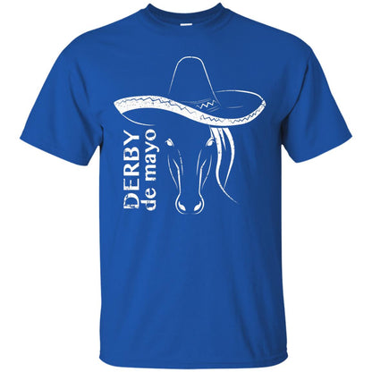 Derby De Mayo Sombrero Horse Race Shirt Royal