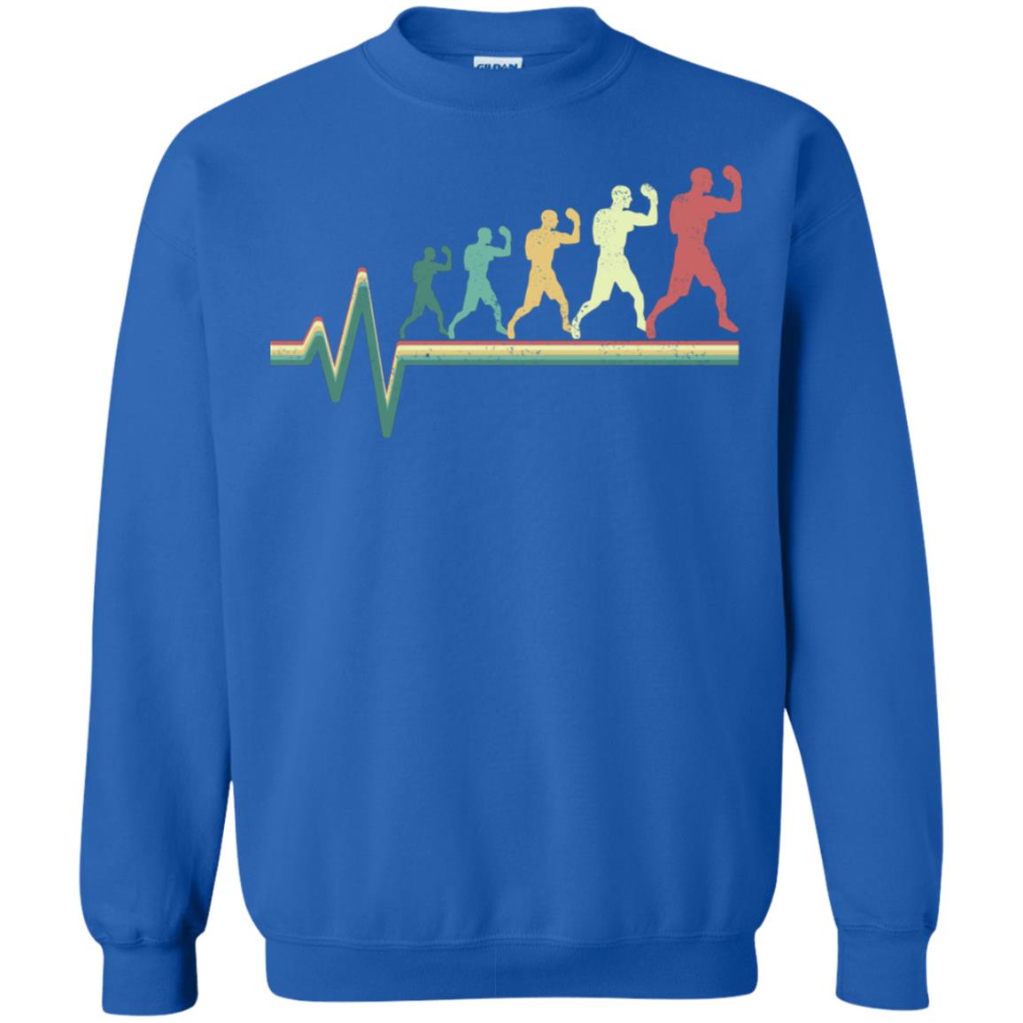 Boxing Heartbeat Boxer Gift Shirt Royal