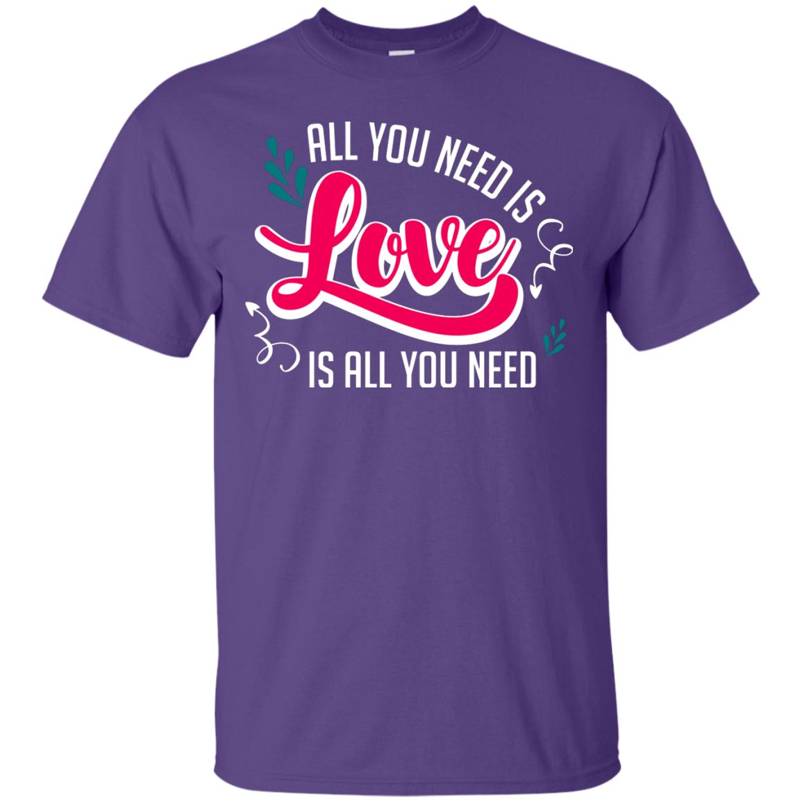 All You Need Is Love T-shirt Purple