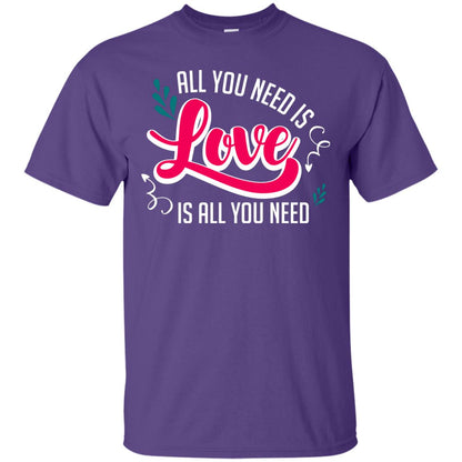 All You Need Is Love T-shirt Purple