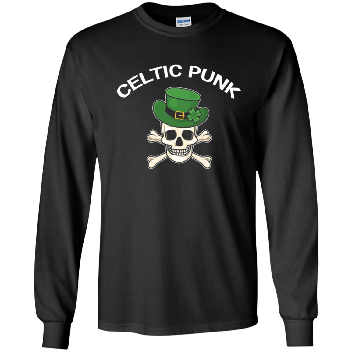 Celtic Punk Rock Irish St. Patrick_s Day T-shirt Black