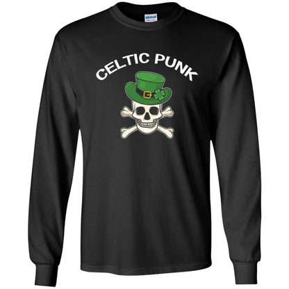 Celtic Punk Rock Irish St. Patrick_s Day T-shirt Black