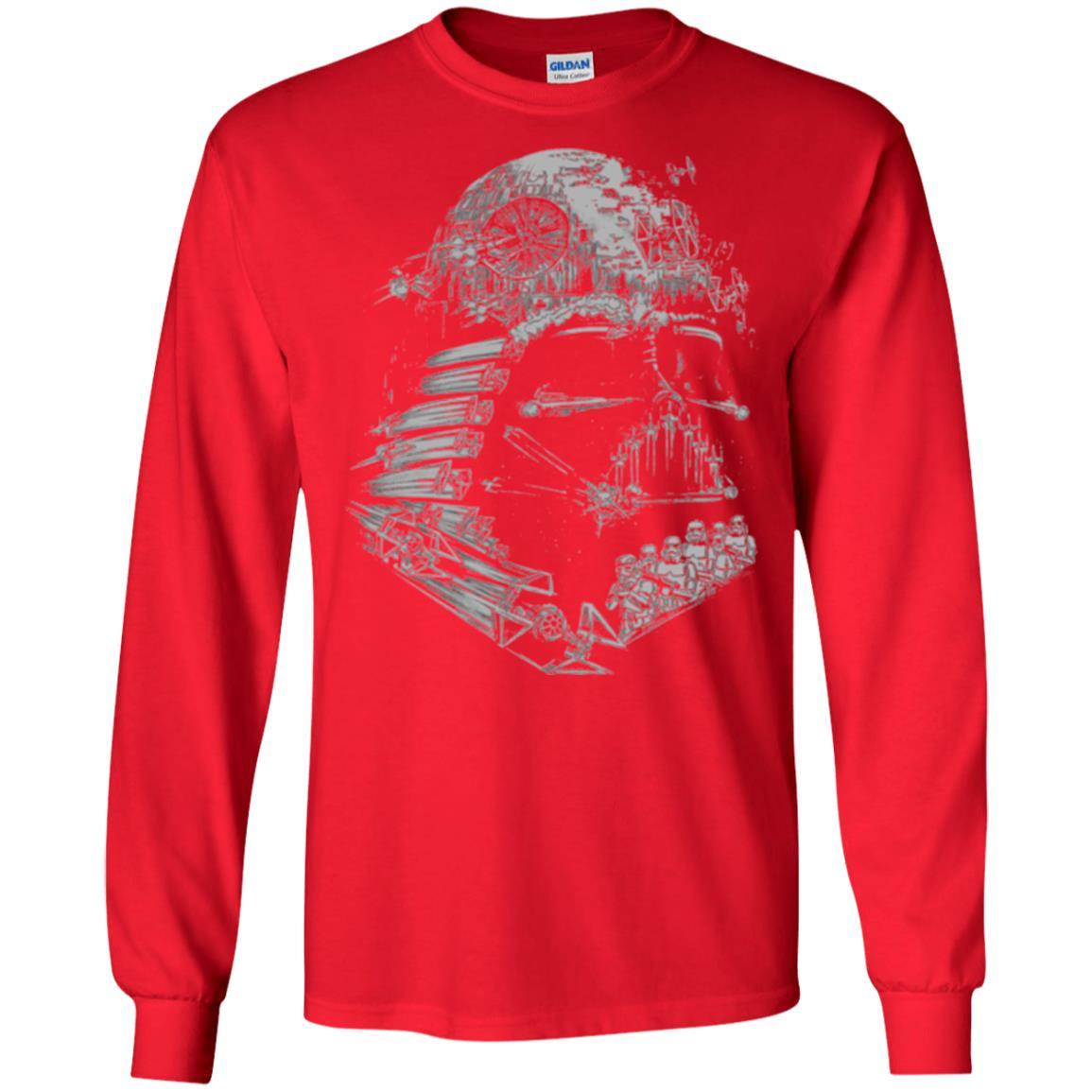 Film T-shirt Star Wars Darth Vader Build The Empire Graphic Red