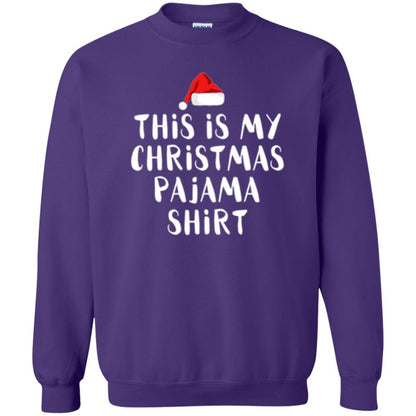 Christmas T-shirt This Is My Christmas Pajama Purple