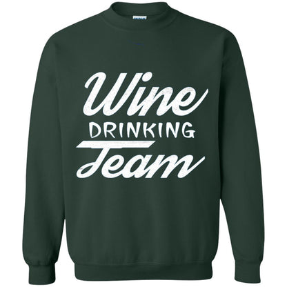 Wine Lover T-shirt Wine Drinking Team Forest Green