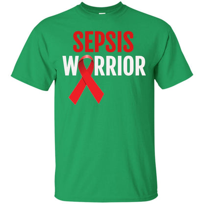 Sepsis Warrior Awareness Faith T-shirt Irish Green