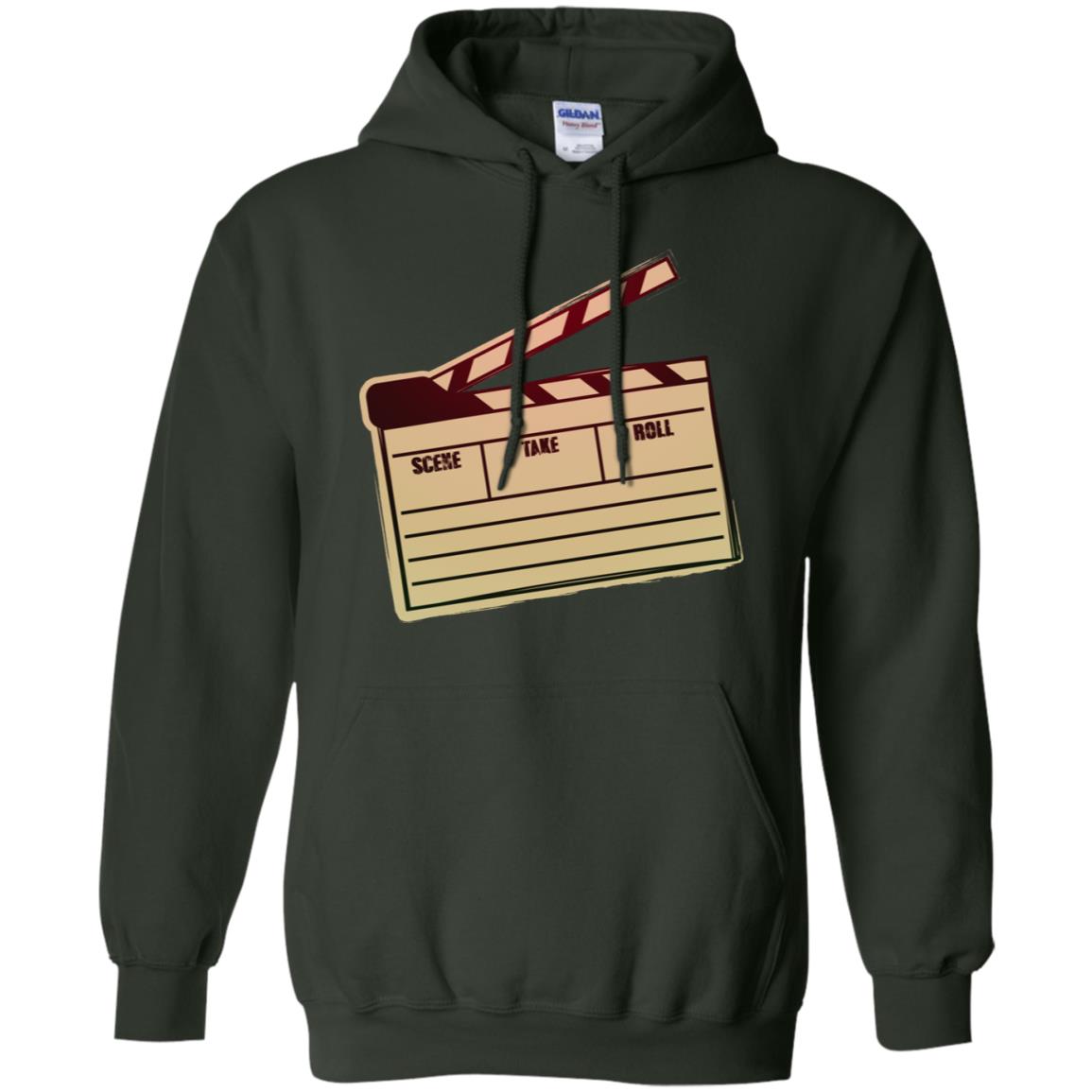 Movie Clapper Filmmaker Film Student Shirt Forest Green