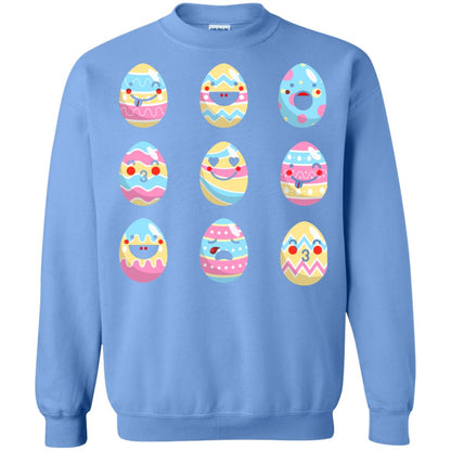 Egg Emoji Easter Happy Egg Hunt For Kids T-shirt Carolina Blue