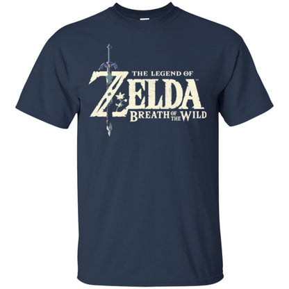 Game T-shirt Nintendo Zelda Breath Of The Wild Navy