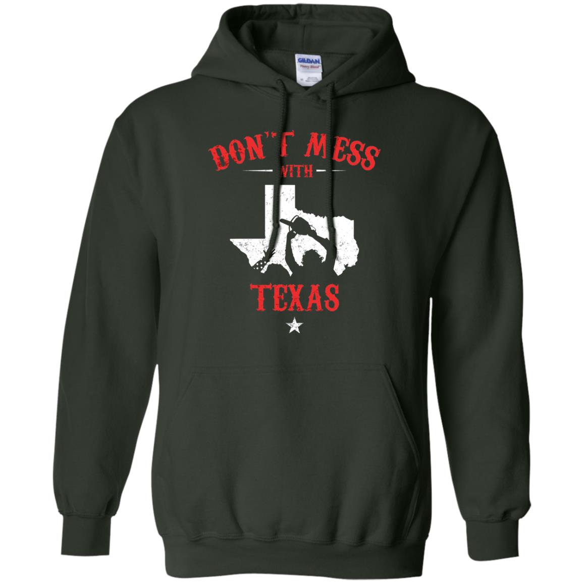 Don_t Mess With Texas Chainsaw T-shirt Forest Green