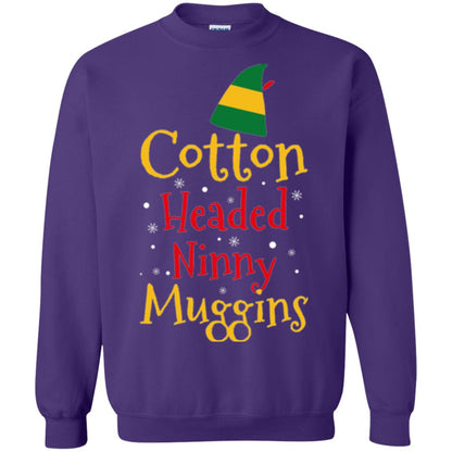 Funny Elf T-shirt Cotton Headed Ninny Muggins Purple