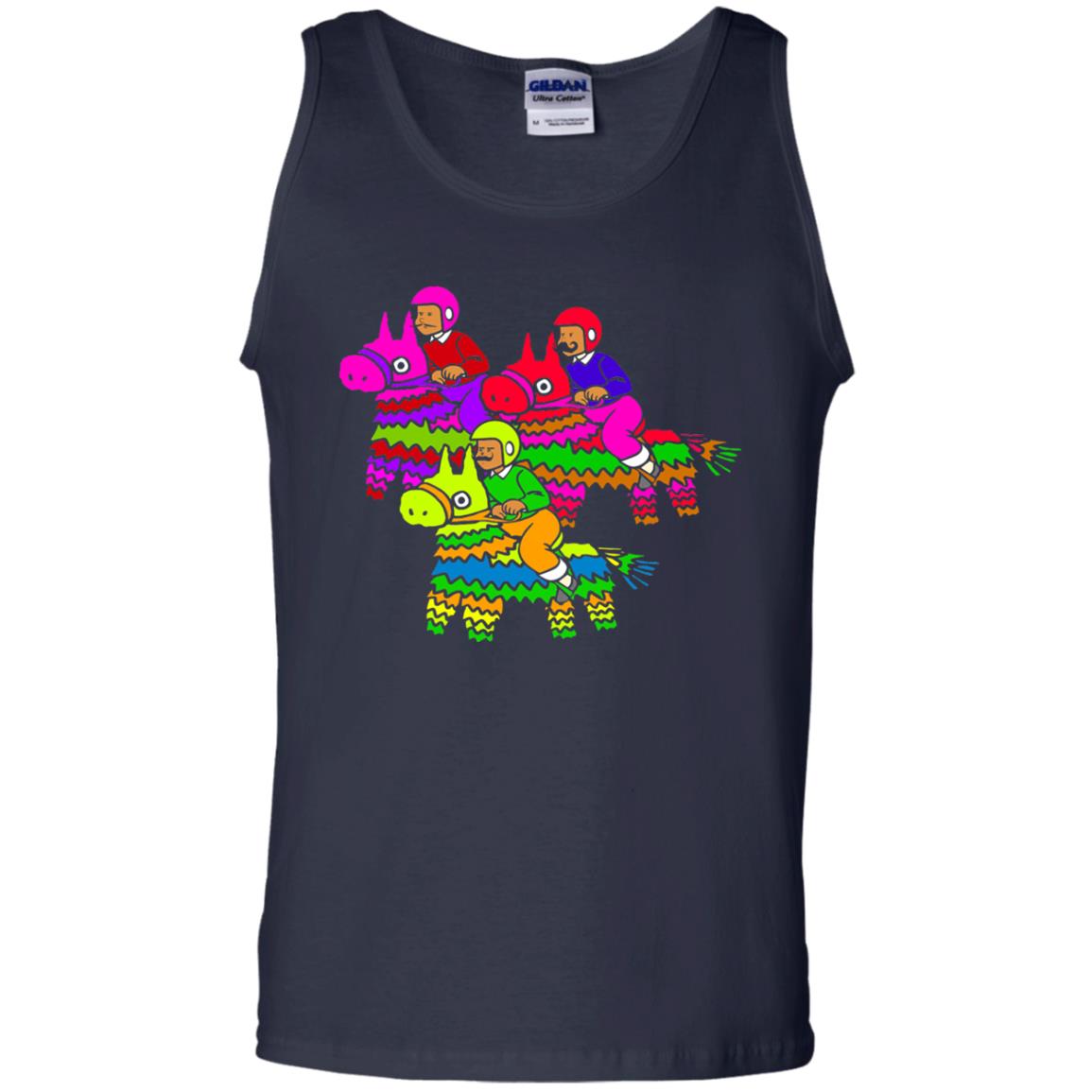 Cinco De Derby Pinata Jockeys Horse Race T-shirt Navy