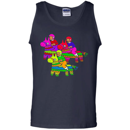 Cinco De Derby Pinata Jockeys Horse Race T-shirt Navy
